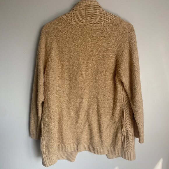 Kismet Open Front Cozy Beige Cardigan Size S - Picture 6 of 6